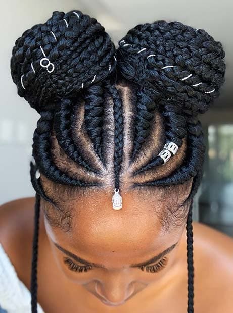 Nattes Collées (Cornrows) sur mesure/Les Ghana Braids